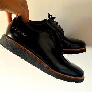 Common Projects Men’s Shiny Crepe Derby Shoe 41 US 8-8.5